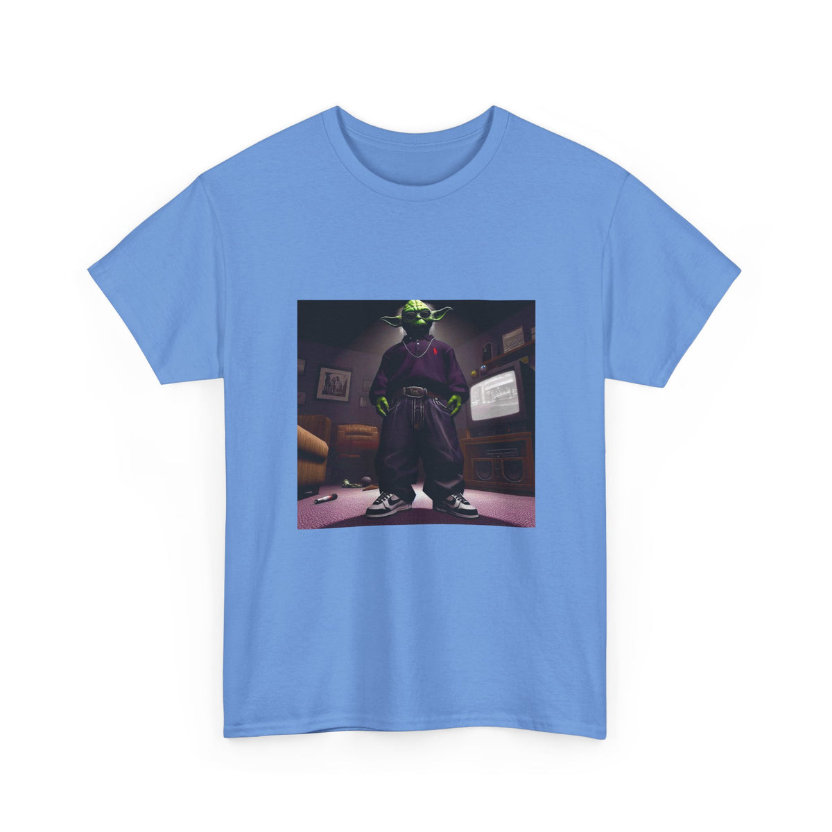 Yoda In Y2K Drip Standing Confidently