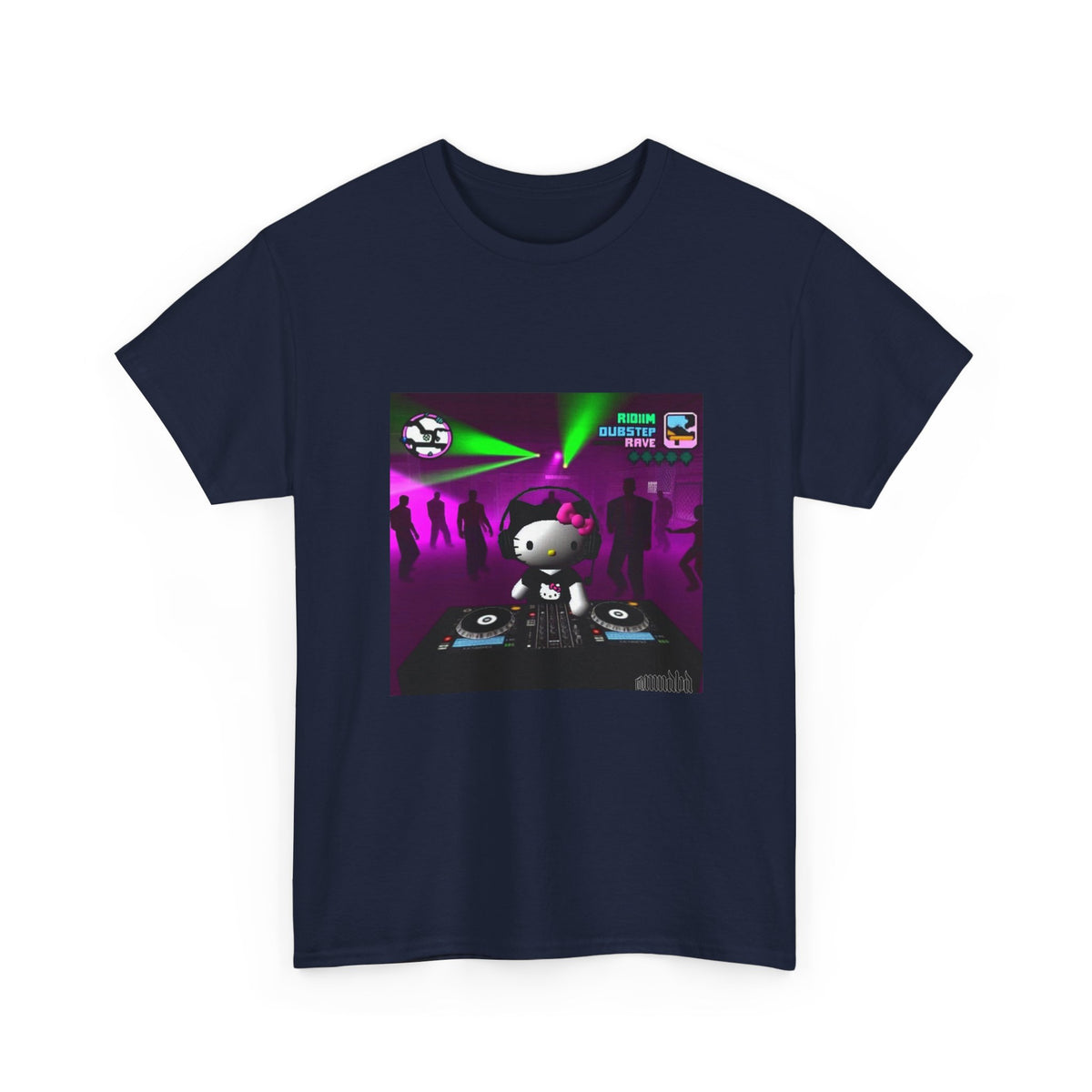 Hello Kitty DJing Dubstep Rave Tee