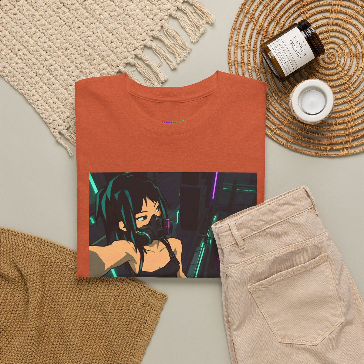 Green Horizon Blur Graphic Tee