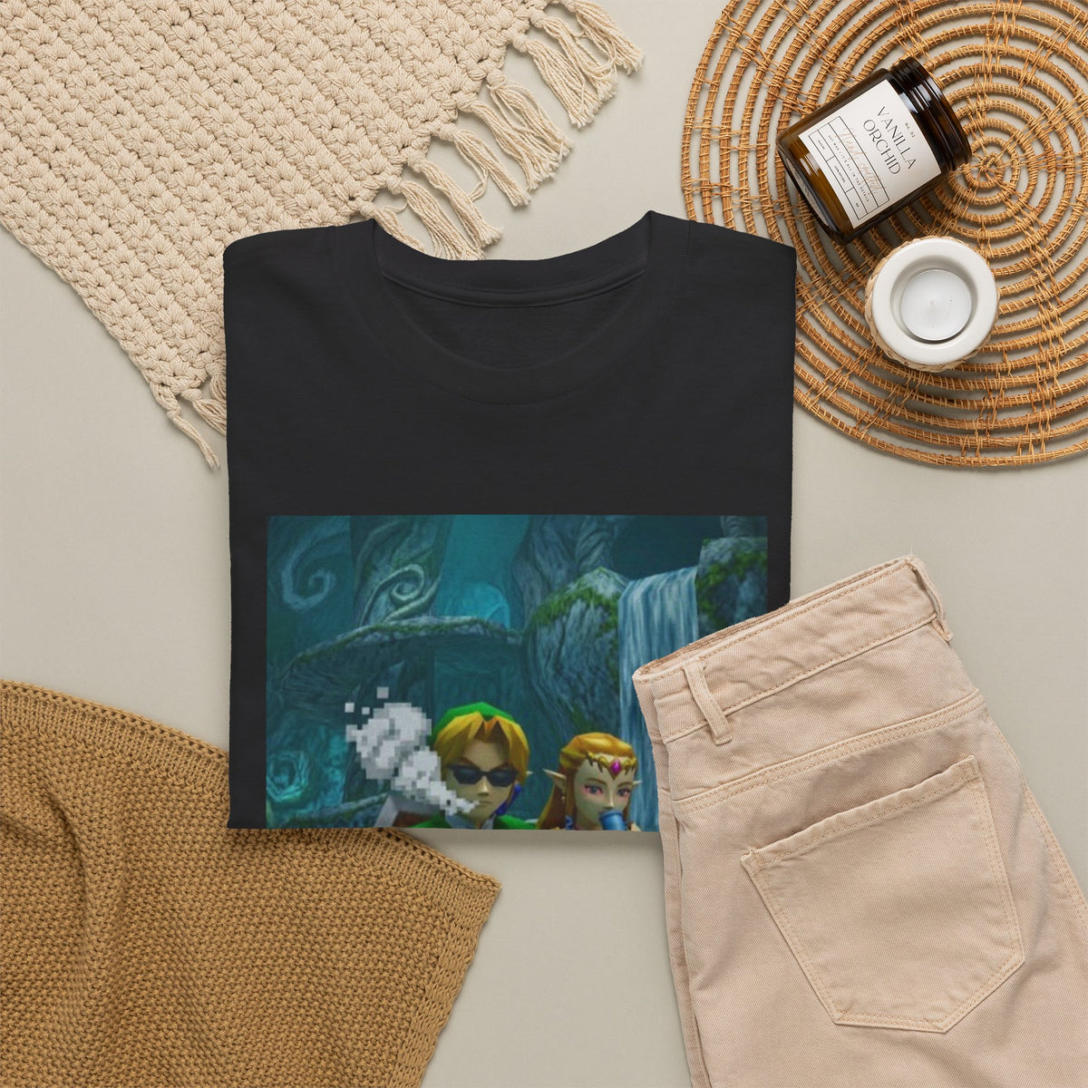 Link And Zelda Chilling In Hyrule