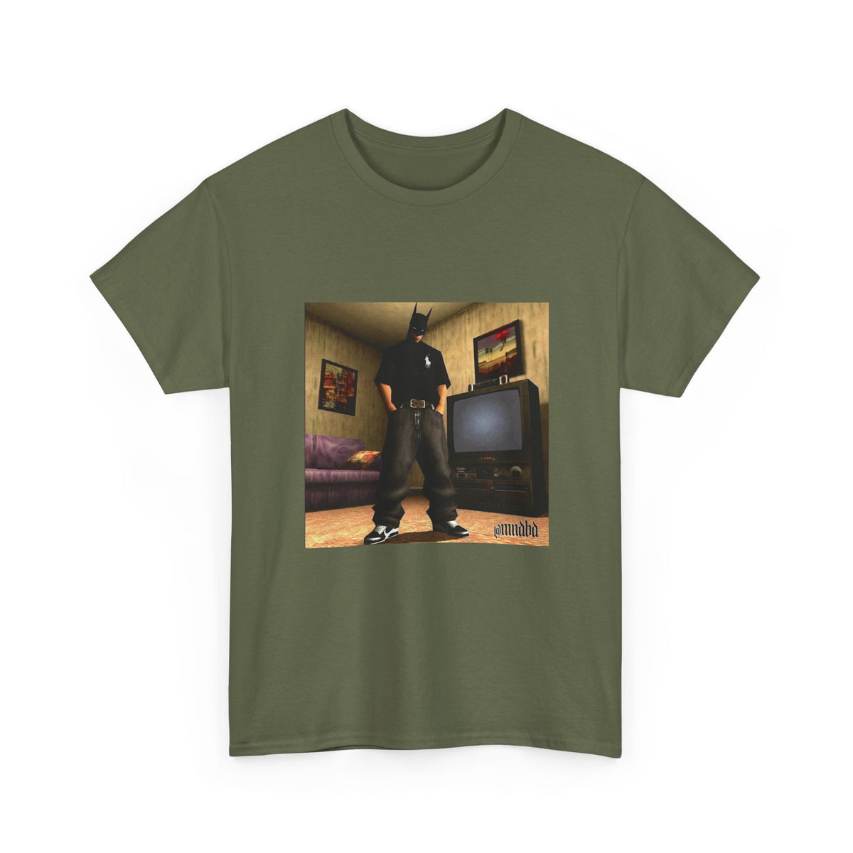 Gamer Batman In Polo Tee Posing