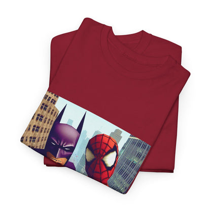 Batman Smoking, Spidey With Stacks Tee