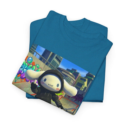 Edgy Cinnamoroll Skater Flipping Off Tee