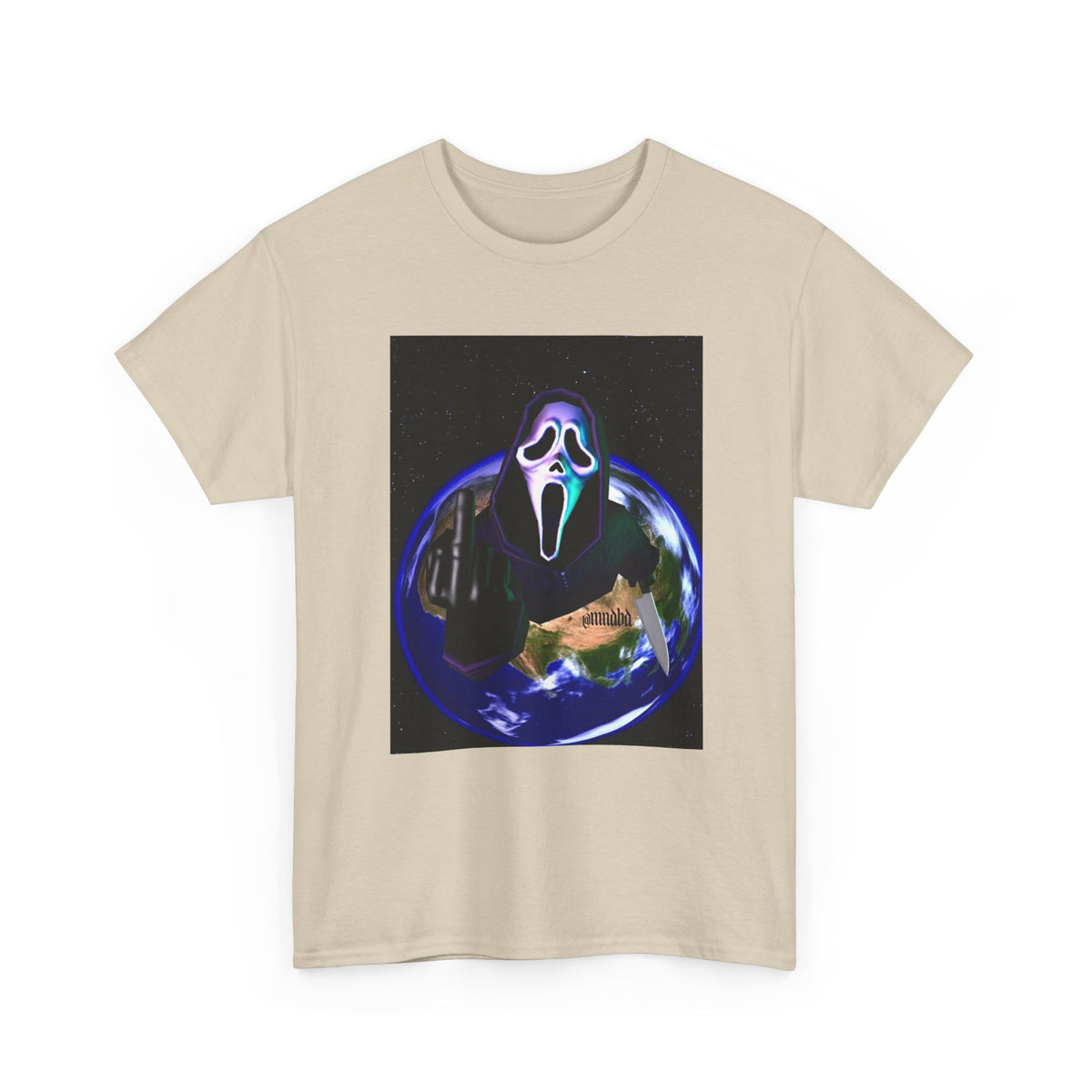 Ghostface Flipping Off The Earth Tee