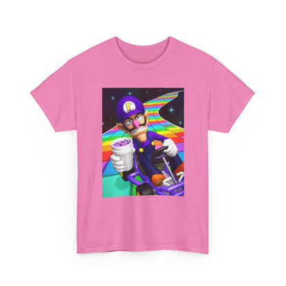 Waluigi Karting With Purple Drank Tee