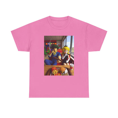 Spike and Peach Smoking Fast Food Tee