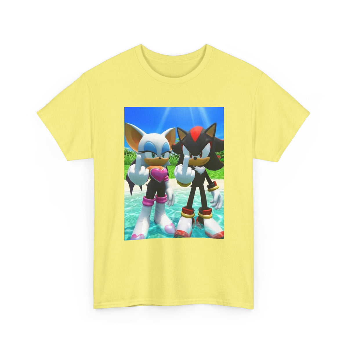 Rouge And Shadow Flipping The Bird Tee (Design 4)