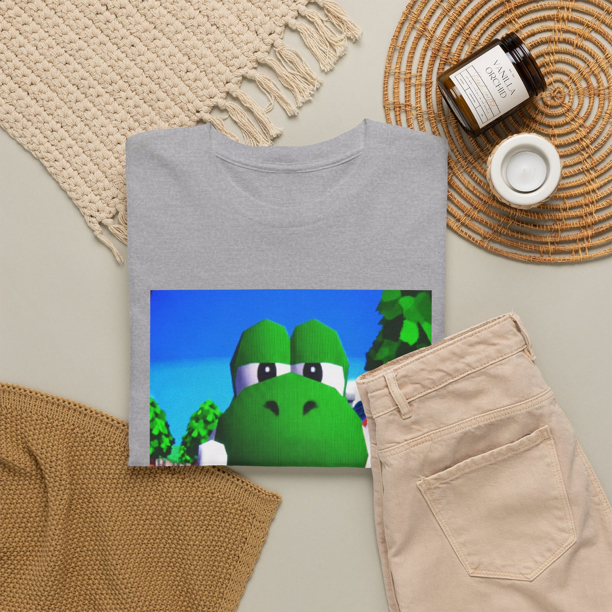 Yoshi Giving The Finger Tee (Design 4)