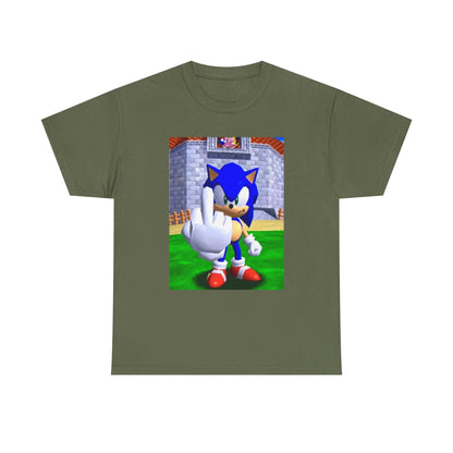 Sonic Flipping Off In The Castle Grounds