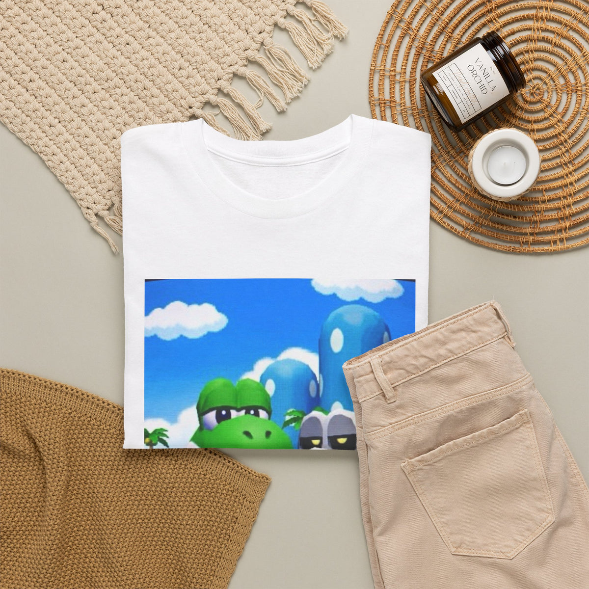 Yoshi And Dry Bones Flipping Off Tee (Design 7)