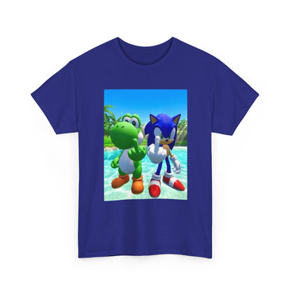 Yoshi And Sonic Flipping Off Tee