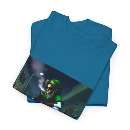 Skater Link Smoking In Dark Alley Tee