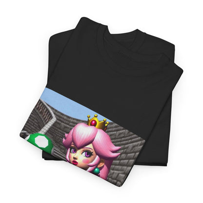 Goth Peach Holding A Green Mushroom Tee