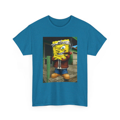 Gangster Sponge Winking and Smoking