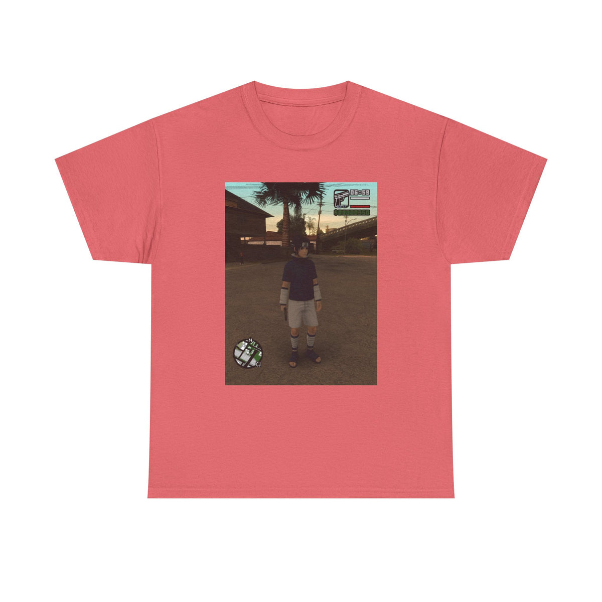 Sasuke Uchiha In San Andreas Streetwear Tee