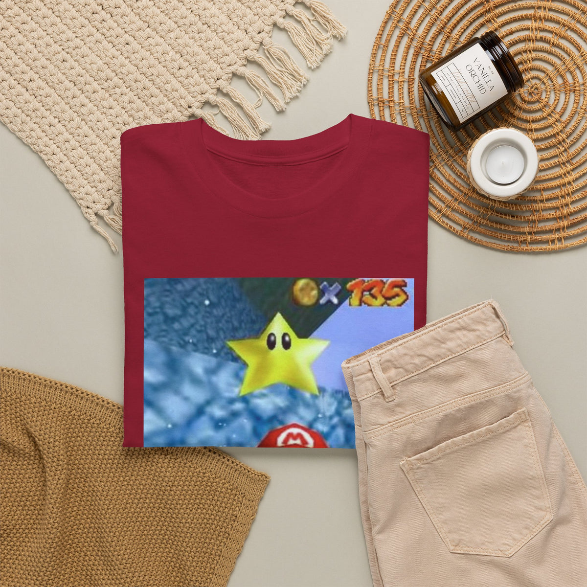 Mario Flips The Bird In Icy World Tee