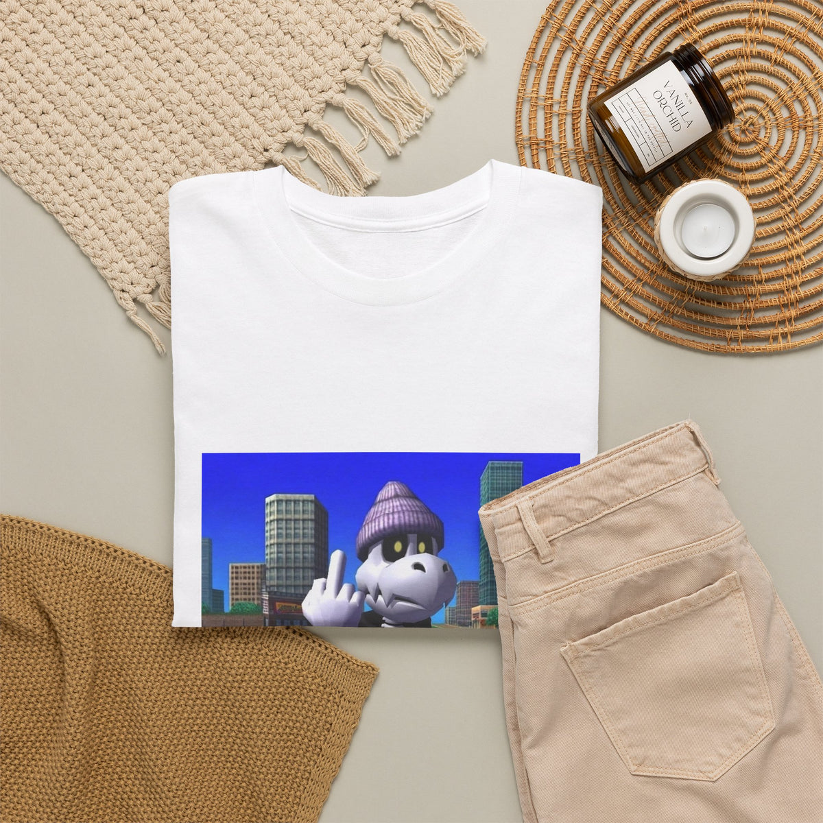 Dry Bones Flipping Bird Streetwear Tee