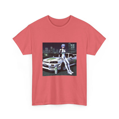 Anime Girl With Car And Energy Drink