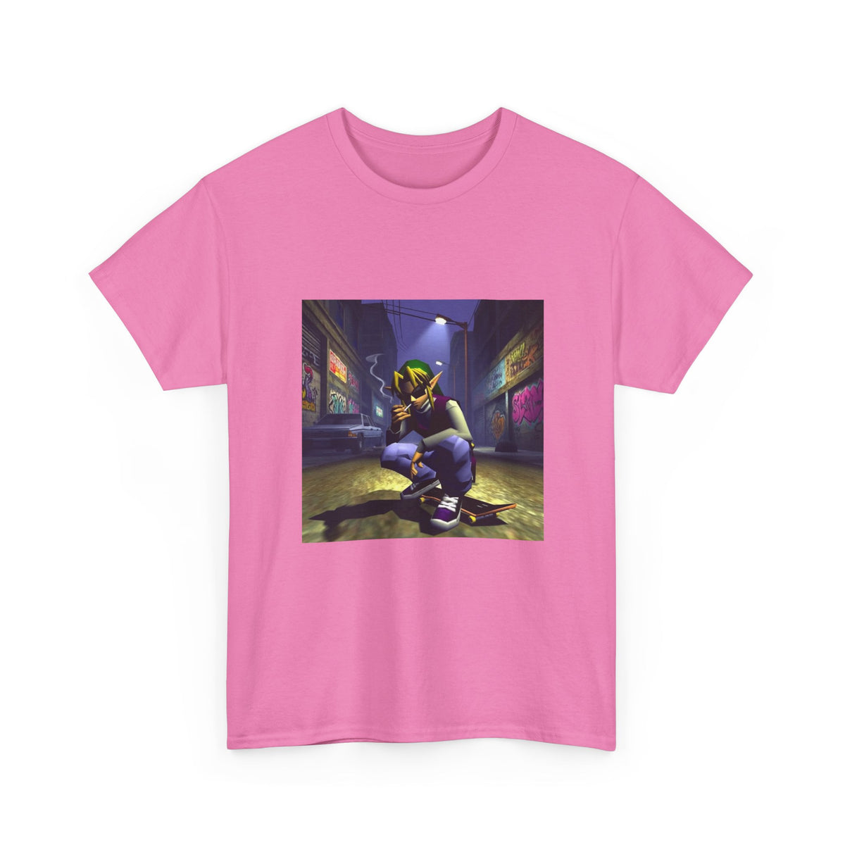 Streetwise Elf Smoking In Alley Tee