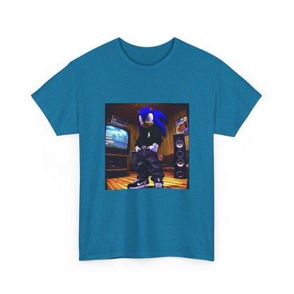 Sonic Drip Posing In A Retro Room