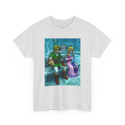 Link And Zelda Chilling In Ice Cavern