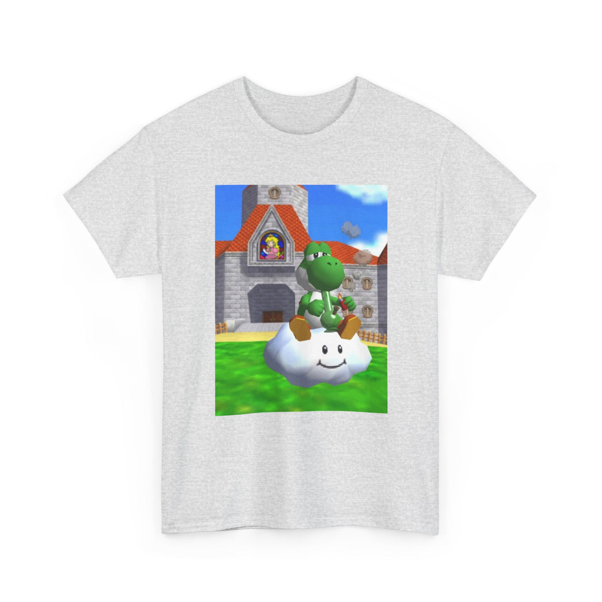 Yoshi Chilling On A Cloud With A Bong