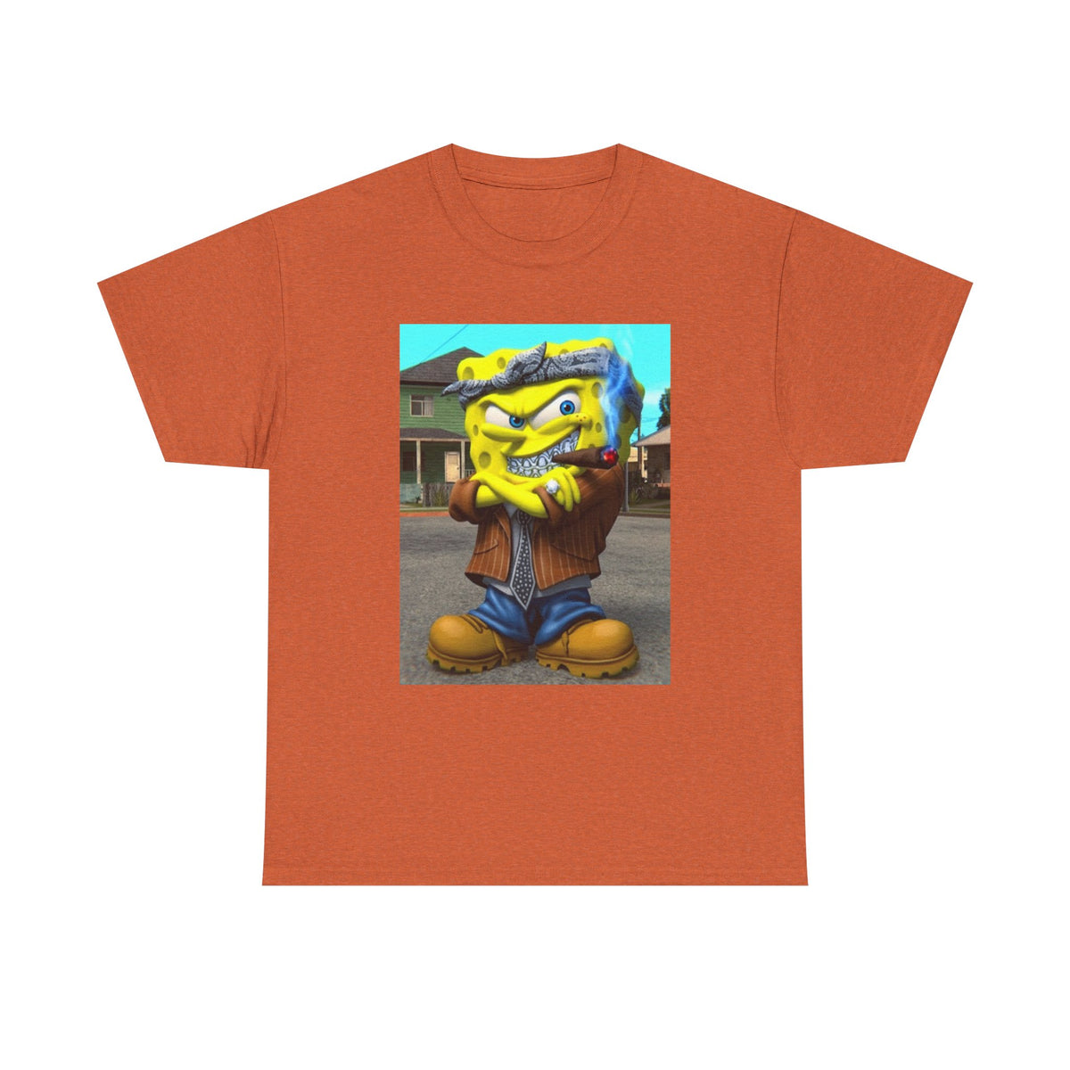 G'd Up SpongeBob Smoking Cigar Tee