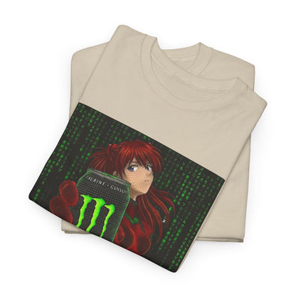 Asuka Wireframe Holding Monster Can