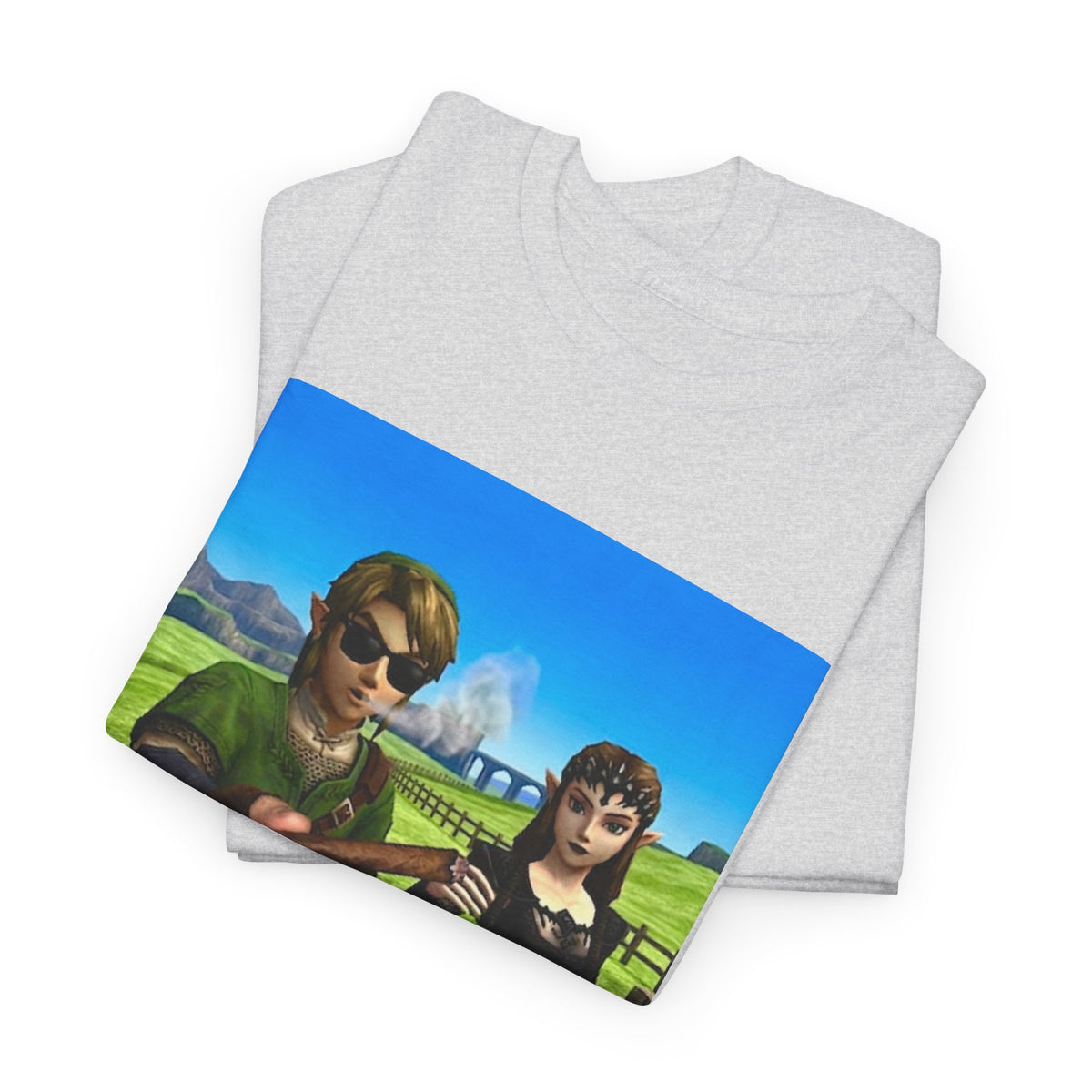 Link And Zelda Passing A Blunt Tee