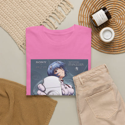 Rei Ayanami Holds PSP Collaboration Tee