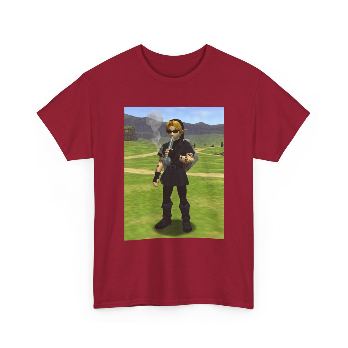 Edgy Dark Link Bong Hit Tee