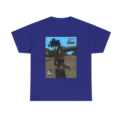 Anime Assassin Girl Holding Gun Tee