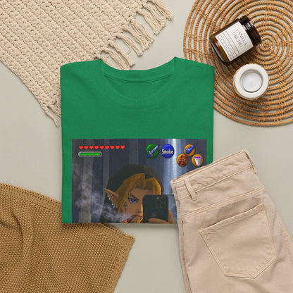 Edgy Link Smoking Selfie Tee