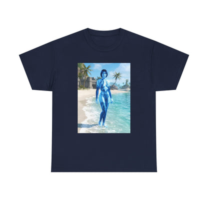 Cortana On Tropical Beach Tee