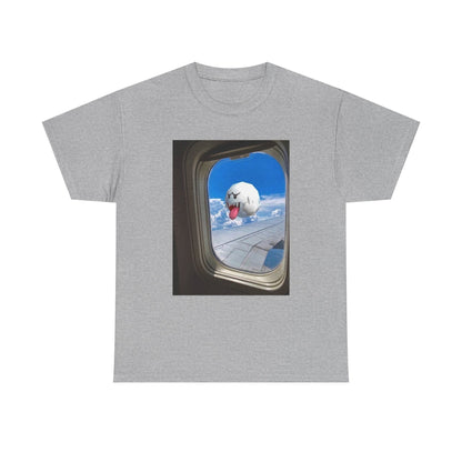 Boo Flipping Off Airplane Window Tee