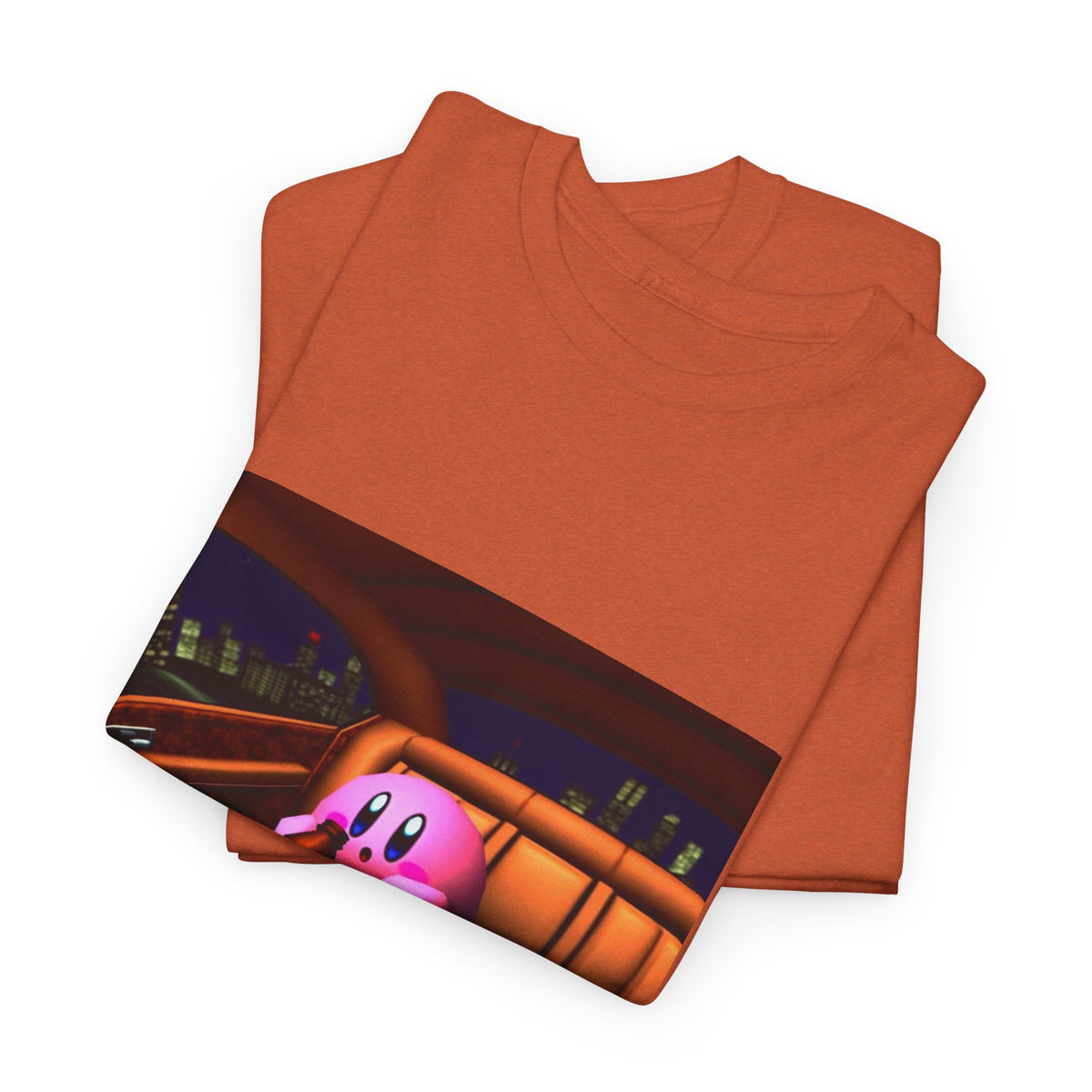 Kirby Sipping Lean In The Car Tee