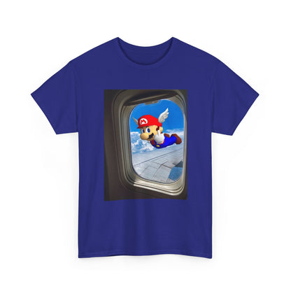 Winged Mario Flipping The Bird Tee