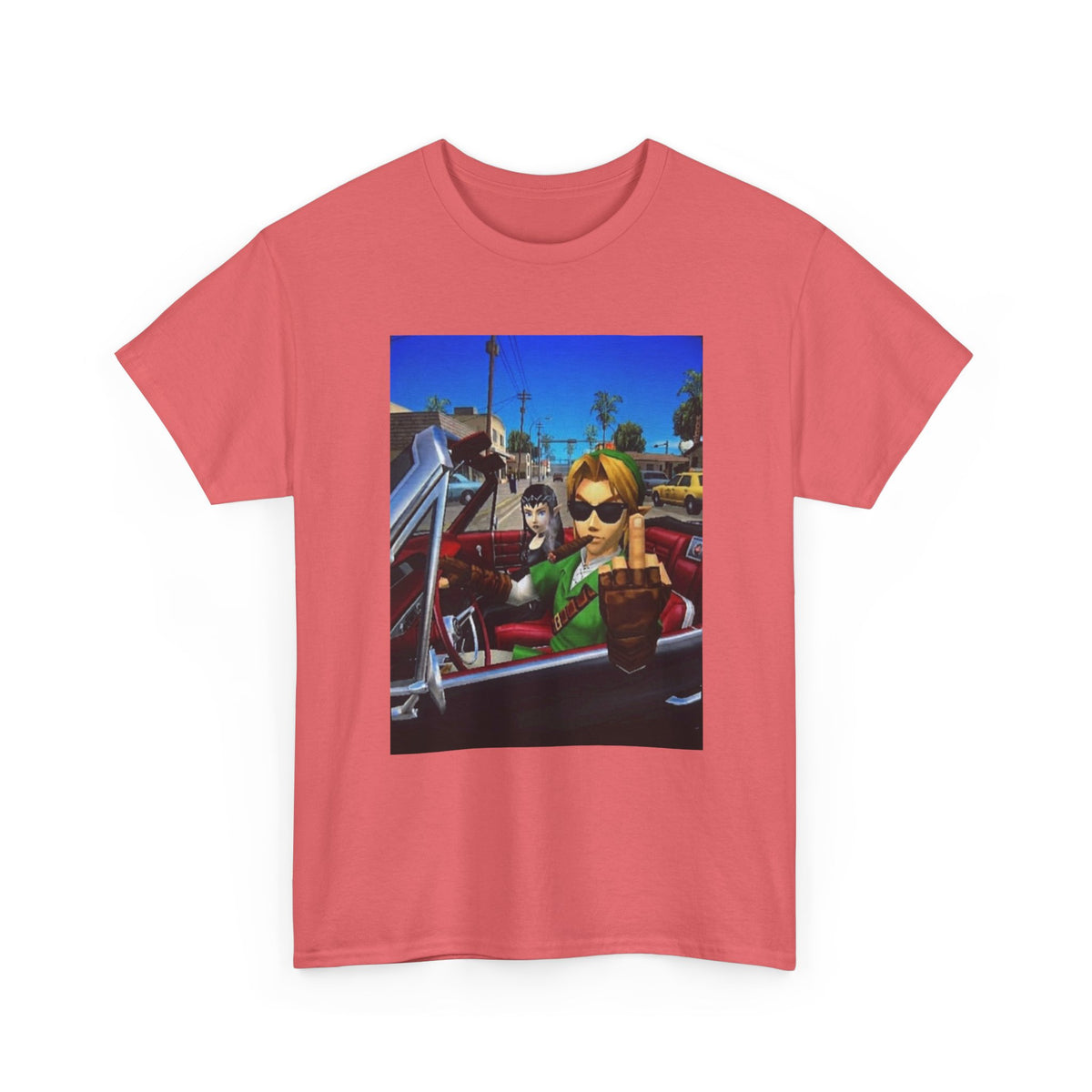 Link Flipping The Bird In Convertible Tee