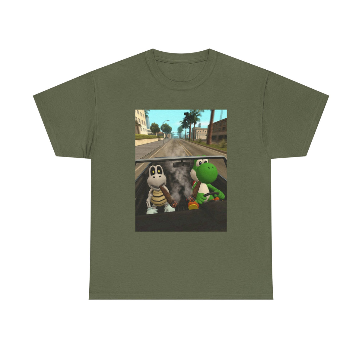 Yoshi And Dry Bones Cruising And Smoking (Design 5)