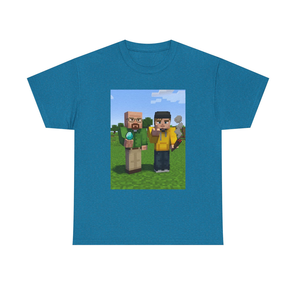 Pixelated Chemists With Blue Crystal And Joint