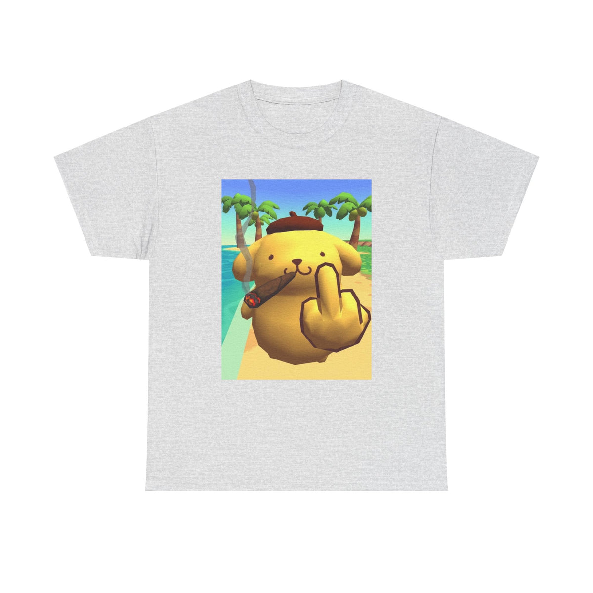 Pompompurin Smoking And Flipping The Bird