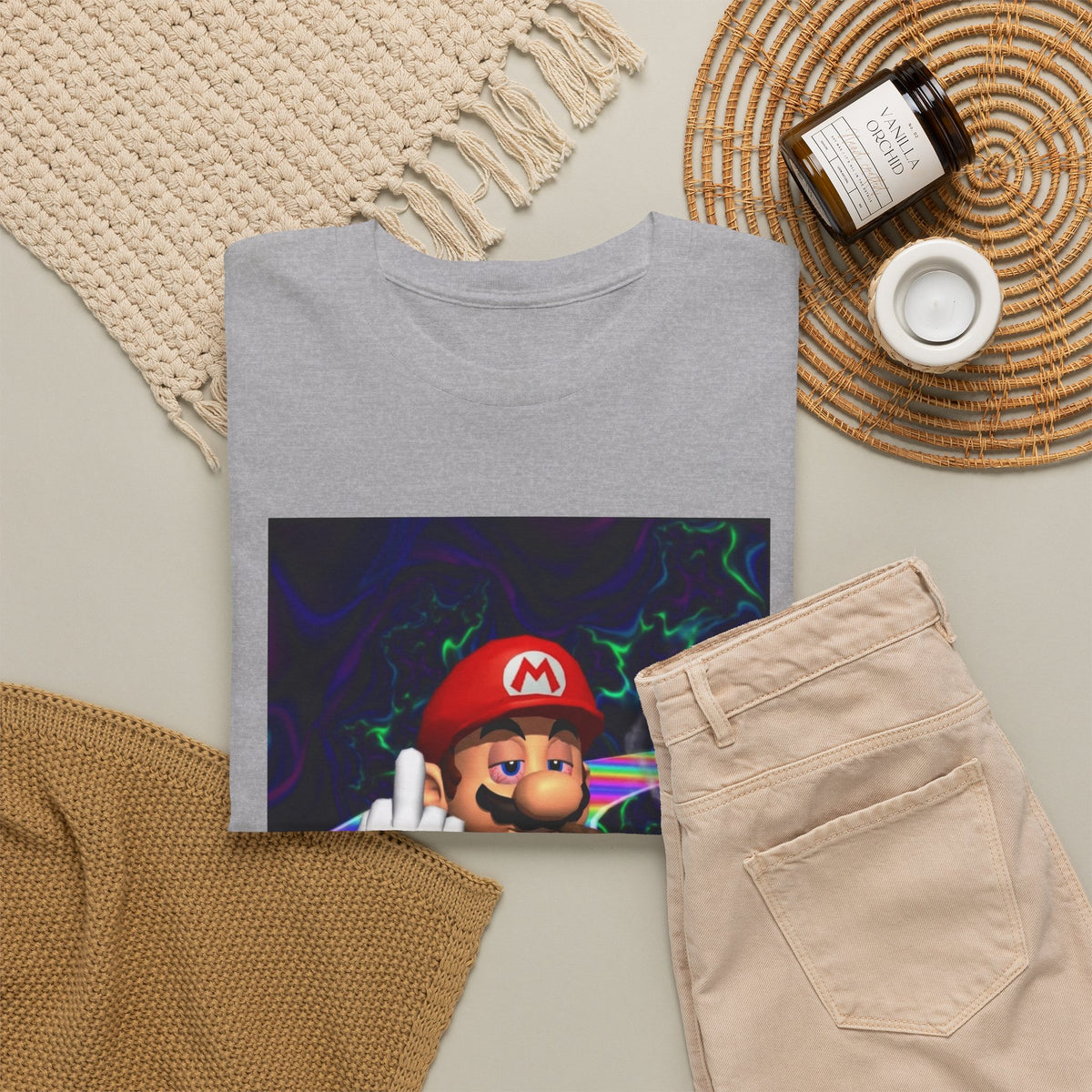 High Mario Karting On Rainbow Road