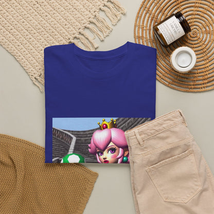 Goth Peach Holding A Green Mushroom Tee