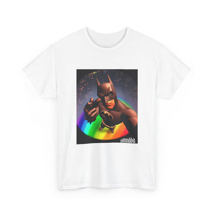 Batman Giving Finger Over Rainbow City