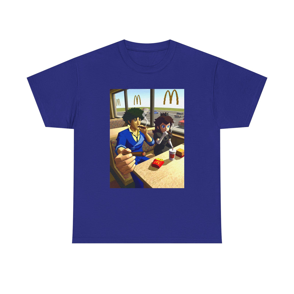 Spike Spiegel And Bowser Jr. Smoking Tee