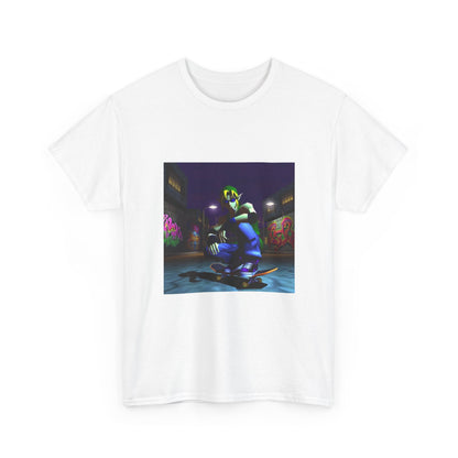 Skater Link Smoking In Neon Alley Tee