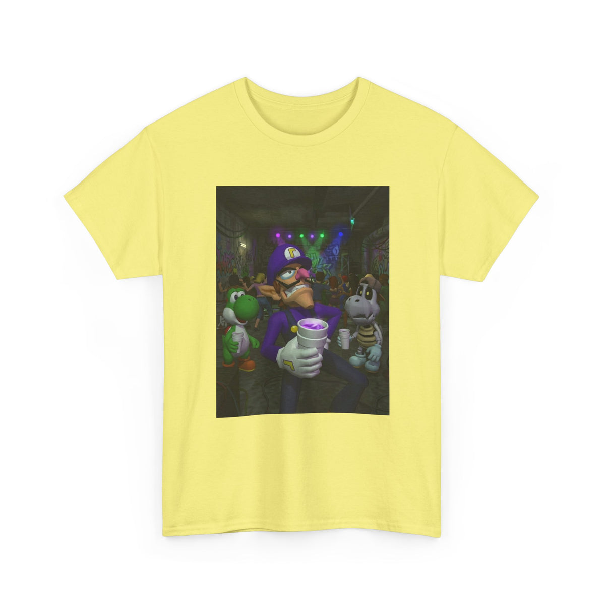 Waluigi, Yoshi, And Dry Bones Clubbin' Tee