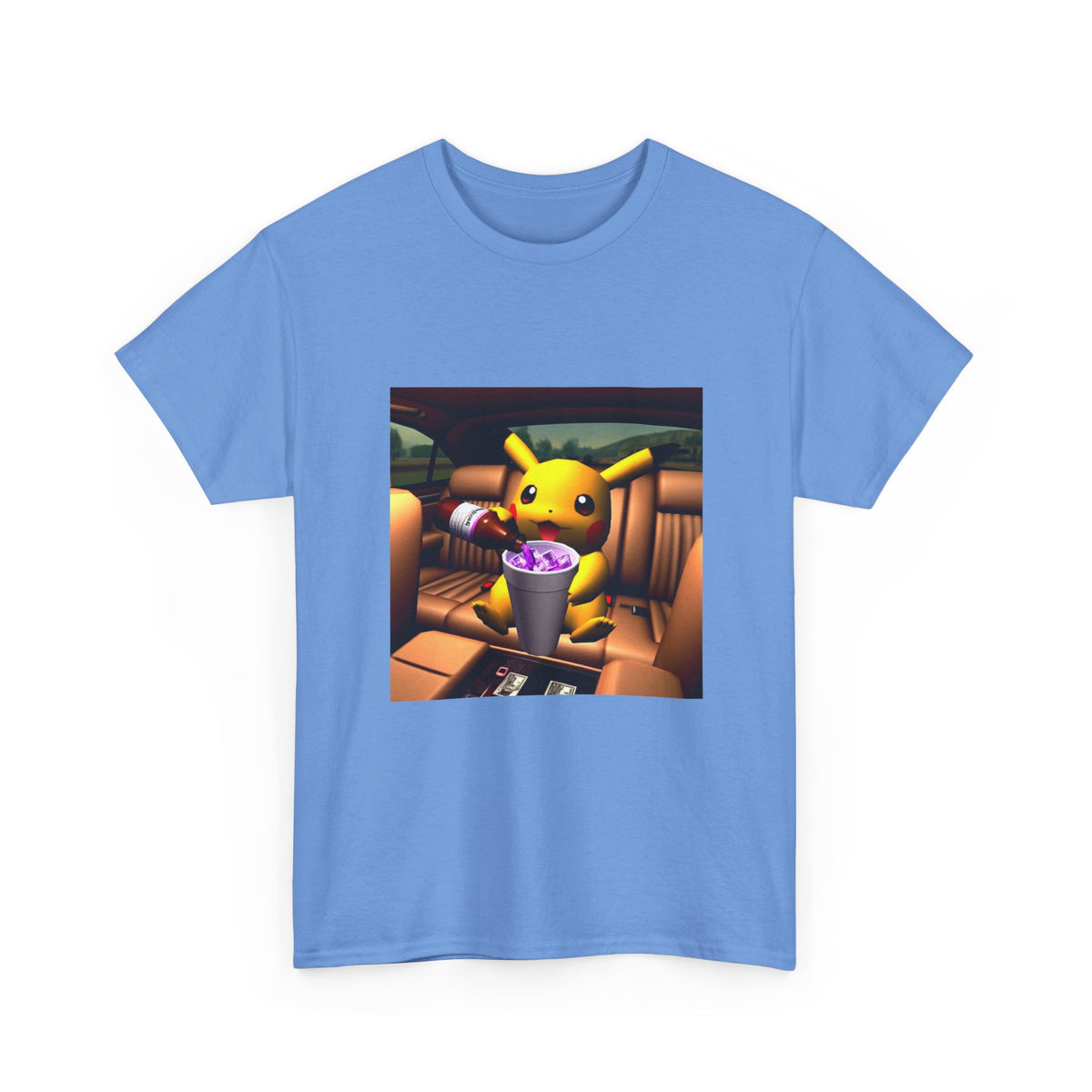 Pikachu Pouring Lean In Car Tee