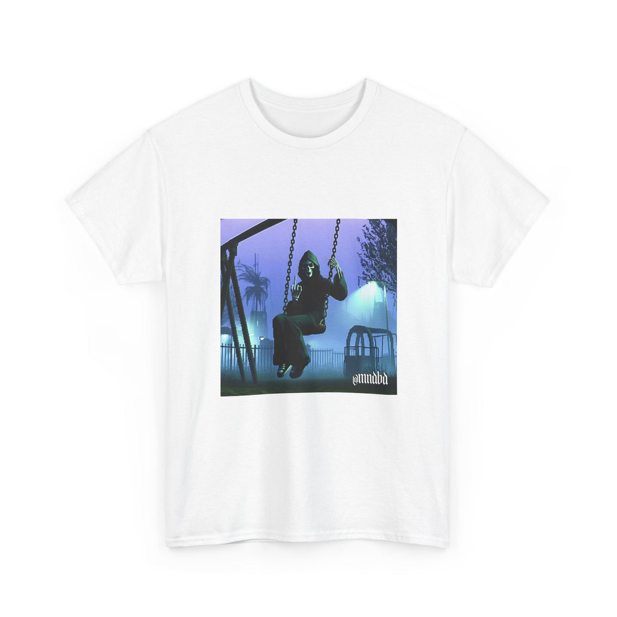 Grim Reaper Giving Middle Finger On Swing