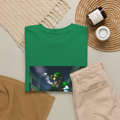 Skater Link Smoking In Dark Alley Tee